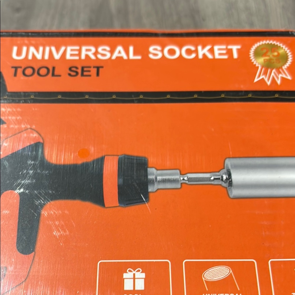 Universal Socket Tool Set - Orange and Black